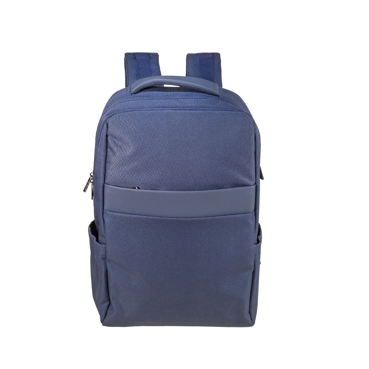 SIN 715, MOCHILA ZUIDAS. Mochila ejecutiva, fusiona elegancia, organización y comodidad en un solo diseño, elevando tu experiencia ejecutiva a un nivel superior. Su compartimento principal está diseñado con una división acolchada que ofrece una protección excepcional tanto para tu laptop como para tu tablet, y se asegura con velcro para más seguridad. La bolsa frontal está equipada con divisiones interiores estratégicamente ubicadas, lo que facilita la organización de tus accesorios esenciales. Además, cuenta con una bolsa frontal con cierre para artículos que necesitas tener al alcance de la mano y dos bolsillos laterales para botellas de agua u otros elementos pequeños. Para tu comodidad, la mochila presenta una espalda ac